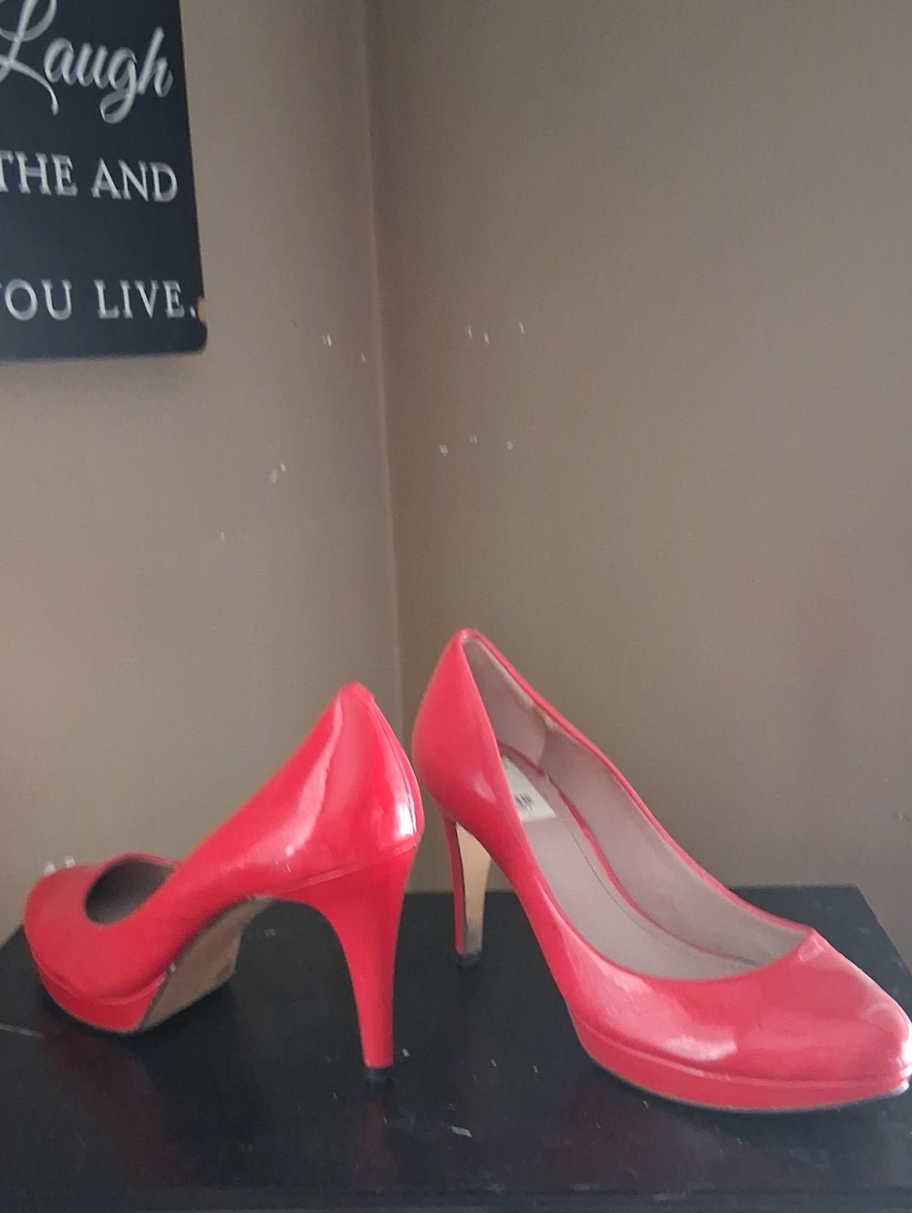 Red Patent High Heel Pumps - Women